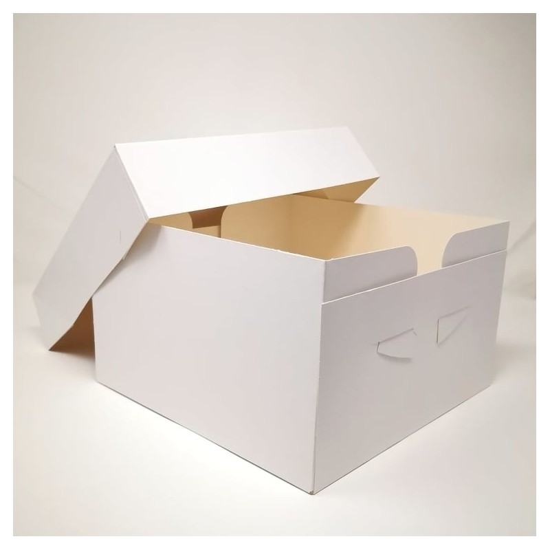 scatola scatole porta torta torte quadrata in cartone per alimenti varie  misure